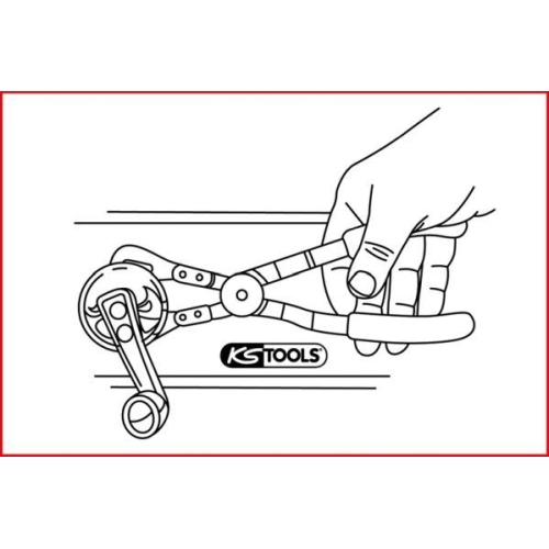 Lösezange, Türverkleidung KS TOOLS 115.0994 für