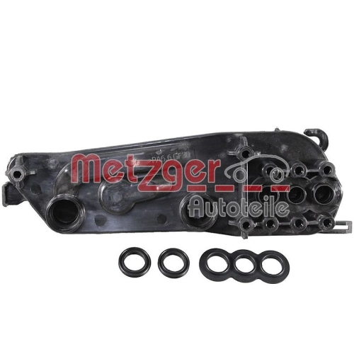 Kühlmittelflansch METZGER 4010425 für BMW, Motorkühler