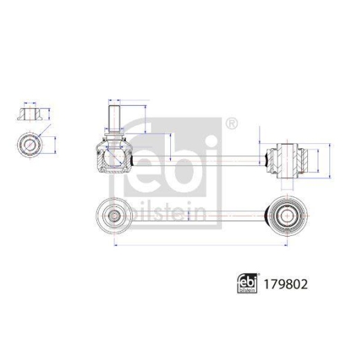 Stange/Strebe, Stabilisator FEBI BILSTEIN 179802 für MAN VW