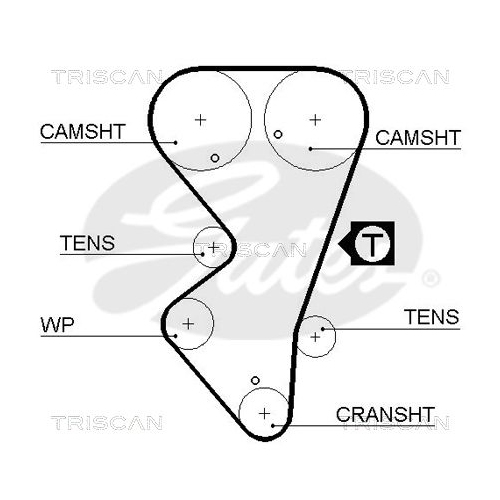 Zahnriemen TRISCAN 8645 5206 für CITROËN PEUGEOT DANA