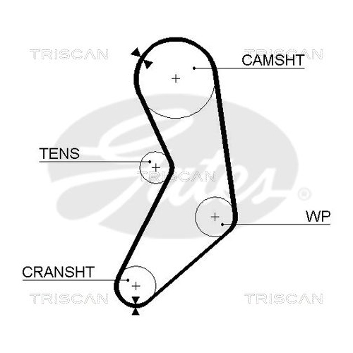 Zahnriemen TRISCAN 8645 5288 für NISSAN DANA