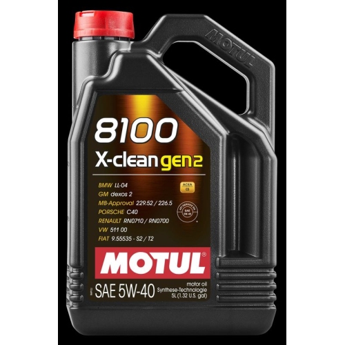 Motul 8100 X-CLEAN GEN2 5W-40 5L