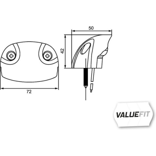 Kennzeichenleuchte HELLA 2KA 357 013-001 HELLA VALUEFIT