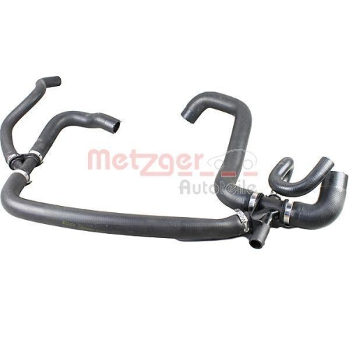 Kühlerschlauch METZGER 2420885 für FORD, Motorkühler, rechts