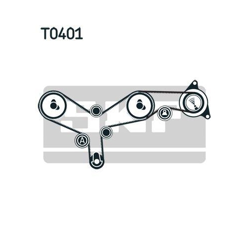 Zahnriemensatz SKF VKMA 07261 für CITROËN FORD JAGUAR PEUGEOT LAND ROVER