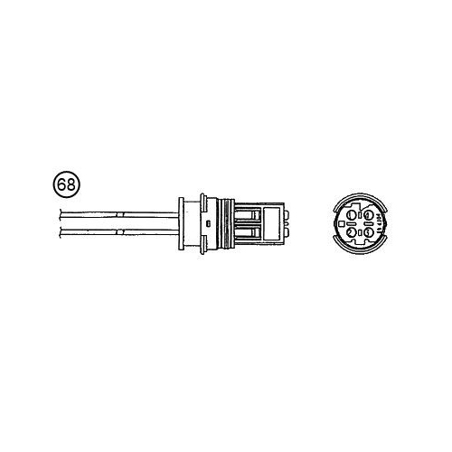 Lambdasonde NGK 95890 für BMW MG ROVER ROLLS-ROYCE MINI LAND ROVER, beidseitig