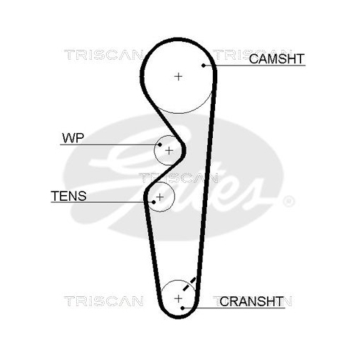 Zahnriemensatz TRISCAN 8647 15007 für FIAT