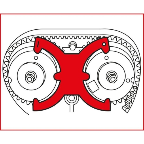 Einstellwerkzeugsatz, Steuerzeiten KS TOOLS 400.4125