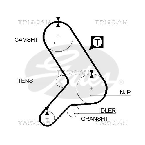 Zahnriemensatz TRISCAN 8647 15010 für FIAT
