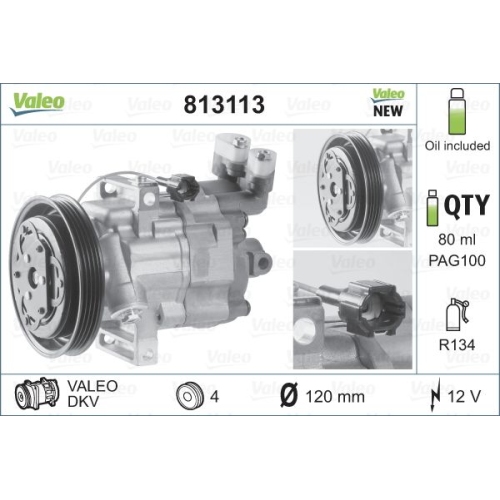 Kompressor, Klimaanlage VALEO 813113 NEW ORIGINAL PART für NISSAN