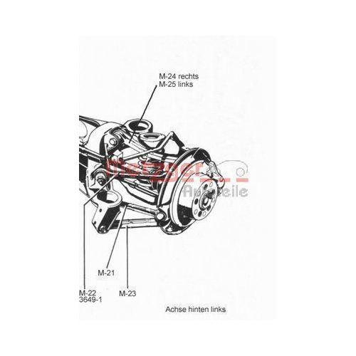 Lenker, Radaufhängung METZGER 58048719 KIT + für MERCEDES-BENZ, unten, vorne