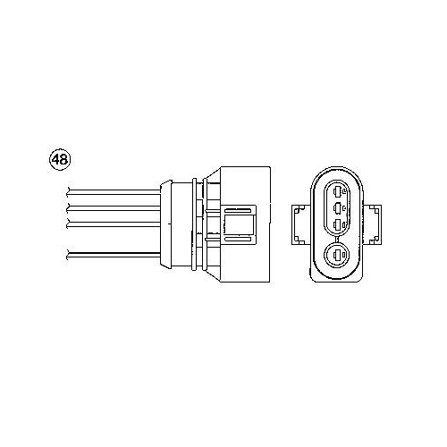 Lambdasonde NGK 90698 für AUDI FORD SEAT SKODA VW LAMBORGHINI BENTLEY