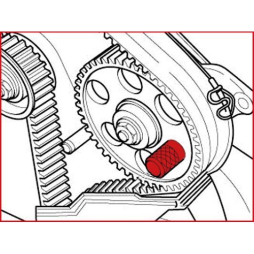 Arretierdorn, Einspritzpumpe KS TOOLS 400.9015 für SEAT VW