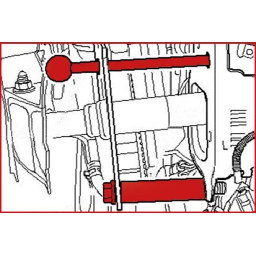 Montagewerkzeug, Zahnriemen KS TOOLS 400.2075 für