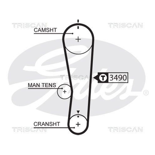 Zahnriemensatz TRISCAN 8647 69006 für