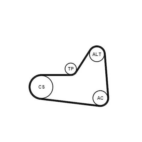 Keilrippenriemensatz CONTINENTAL CTAM 6PK1070K1