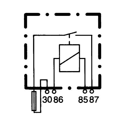 Relais, Arbeitsstrom HELLA 4RA 003 530-001 für AEBI MITSUBISHI FENDT JOHN DEERE