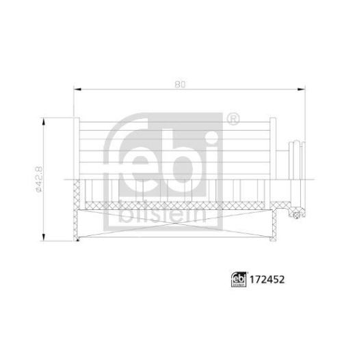 Febi Bilstein 172452 Harnstofffilter, 1 Stück