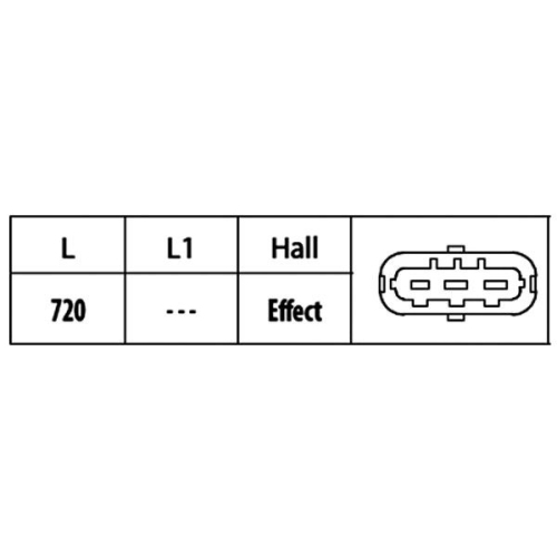 Sensor, Nockenwellenposition HELLA 6PU 009 121-821 für ALFA ROMEO FIAT LANCIA