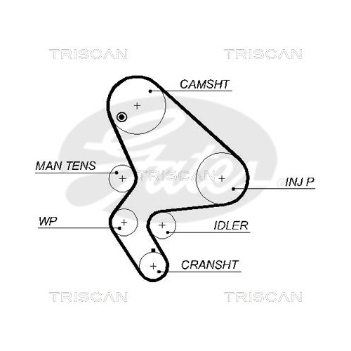 Zahnriemensatz TRISCAN 8647 28021 für CITROËN FIAT LANCIA PEUGEOT SUZUKI