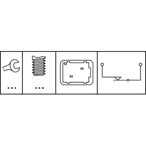 Bremslichtschalter HELLA 6DD 008 622-361 für NISSAN OPEL RENAULT VAUXHALL DACIA