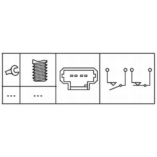 Bremslichtschalter HELLA 6DD 008 622-811 für NISSAN OPEL RENAULT VAUXHALL