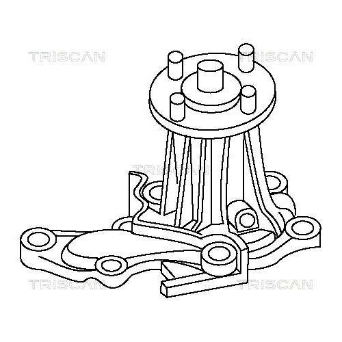 Wasserpumpe, Motorkühlung TRISCAN 8600 13991 für TOYOTA