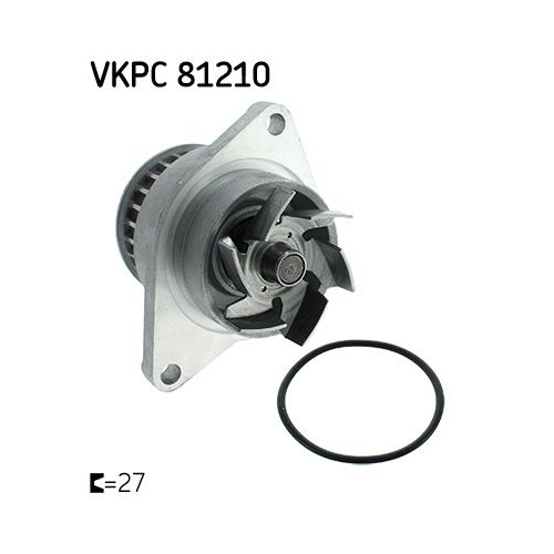 Wasserpumpe, Motorkühlung SKF VKPC 81210 für AUDI SEAT SKODA VW