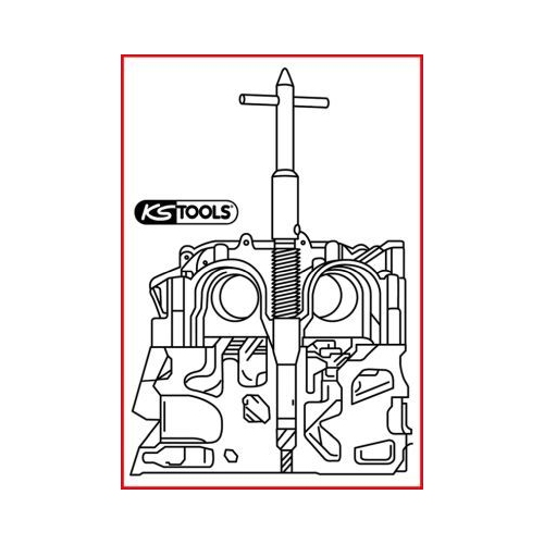 Reinigungs-/Fräswerkzeug, CR-Injektorschacht KS TOOLS 152.1386 für