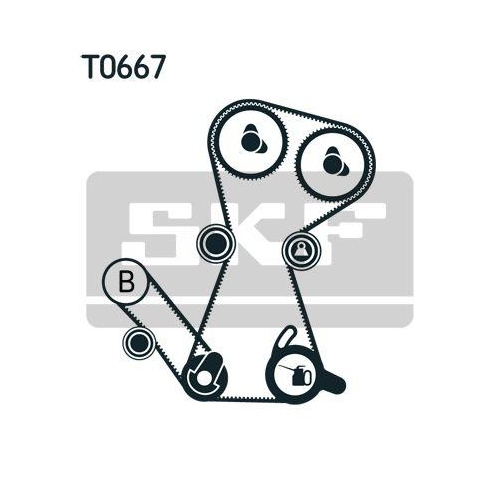 Zahnriemensatz SKF VKMA 95649 für FIAT MITSUBISHI HYUNDAI