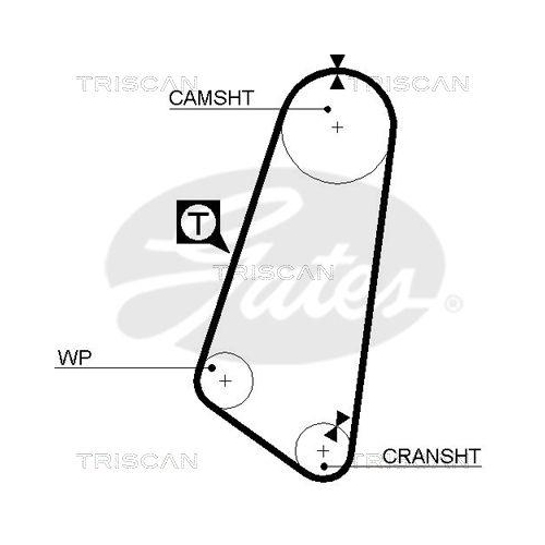 Zahnriemen TRISCAN 8645 5030 für OPEL VAUXHALL DANA