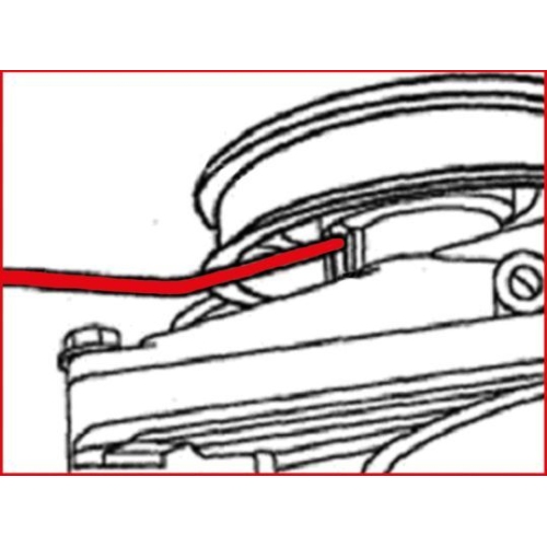 Gegenhalteschlüssel, Lüfter (Flüssigkeitsreibungskupplung) KS TOOLS 150.3009