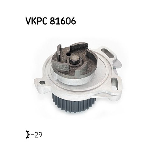 Wasserpumpe, Motorkühlung SKF VKPC 81606 für AUDI VW