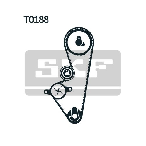 Wasserpumpe + Zahnriemensatz SKF VKMC 03253 für CITROËN FIAT PEUGEOT