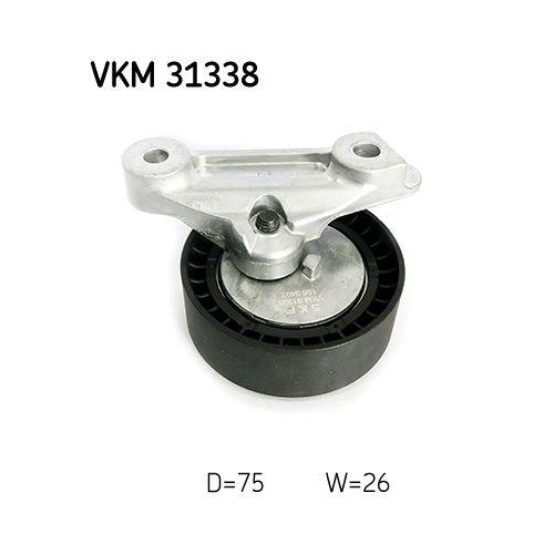 Spannrolle, Keilrippenriemen SKF VKM 31338 für SEAT SKODA VW