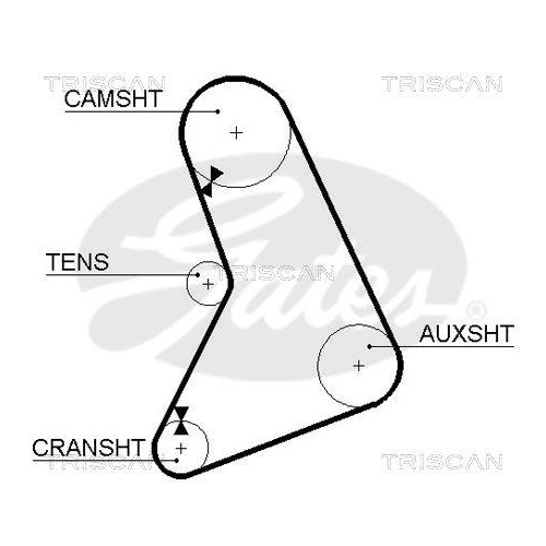 Zahnriemen TRISCAN 8645 5068 für FORD DANA