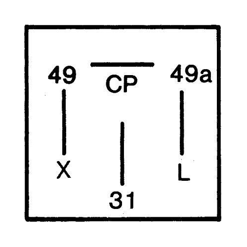 Blinkgeber HELLA 4AZ 003 787-051 für AUDI VW STEINBOCK