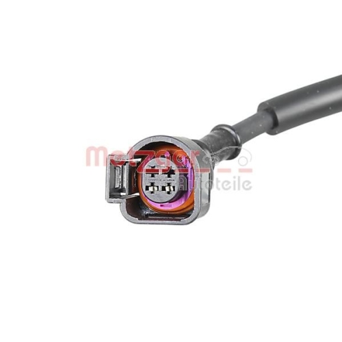 Sensor, Raddrehzahl METZGER 0900126 für FORD VAG, Hinterachse links