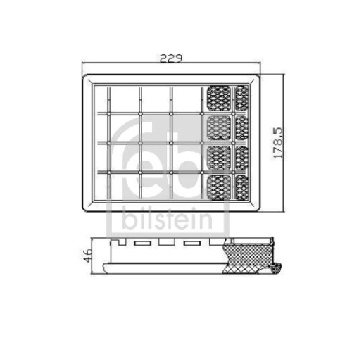 Febi Bilstein 174013 Luftfilter für Kurbelgehäuseentlüftung, 1 Stück