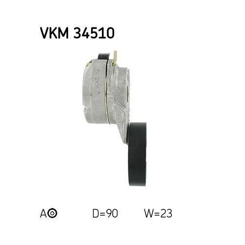 Spannrolle, Keilrippenriemen SKF VKM 34510 für SAAB, links unten