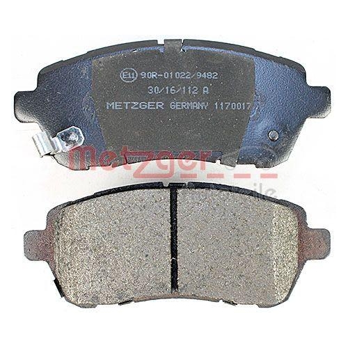 Bremsbelagsatz, Scheibenbremse METZGER 1170017 für DAIHATSU FORD MAZDA