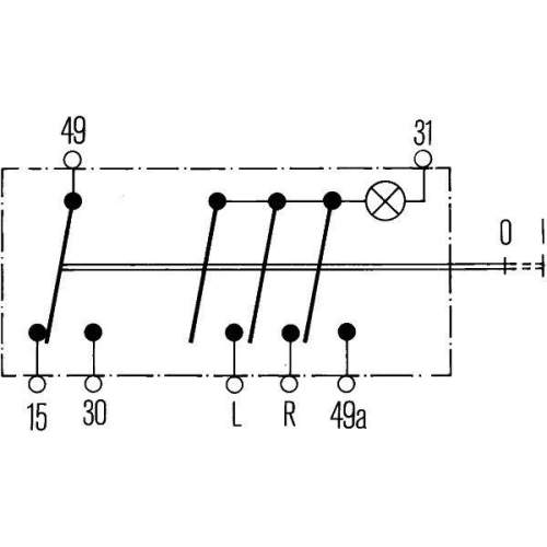 Warnblinkschalter HELLA 6HF 001 579-052 für ATLAS COPCO KOMATSU TEREX