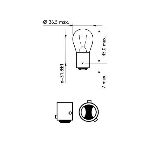 Glühlampe PHILIPS 12594B2 für AEBI AUDI BMW DAF FORD MAN OPEL SEAT SKODA TOYOTA