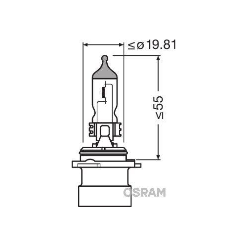 Glühlampe, Abbiegescheinwerfer OSRAM 9006XS ORIGINAL