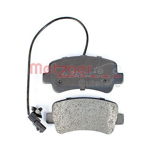 Bremsbelagsatz, Scheibenbremse METZGER 1170111 GREENPARTS für NISSAN OPEL