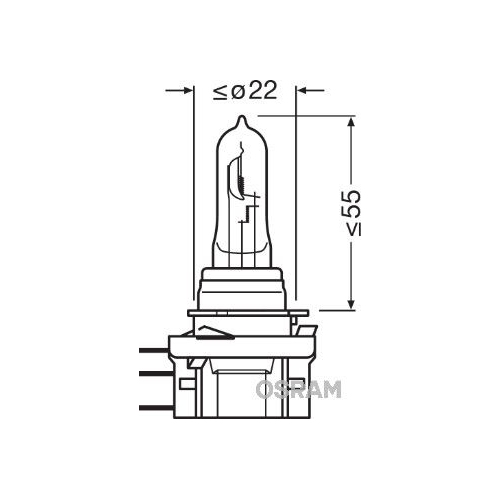 Glühlampe, Fernscheinwerfer OSRAM 64176 ORIGINAL
