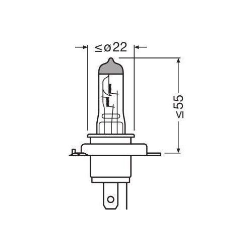 Glühlampe, Fernscheinwerfer OSRAM 64196 ORIGINAL