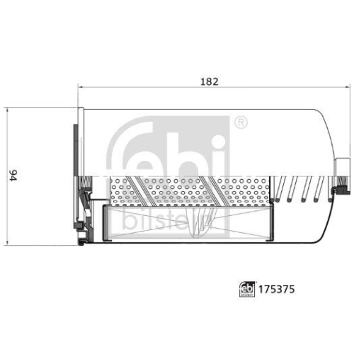 Febi Bilstein 1x 175375 Kraftstofffilter