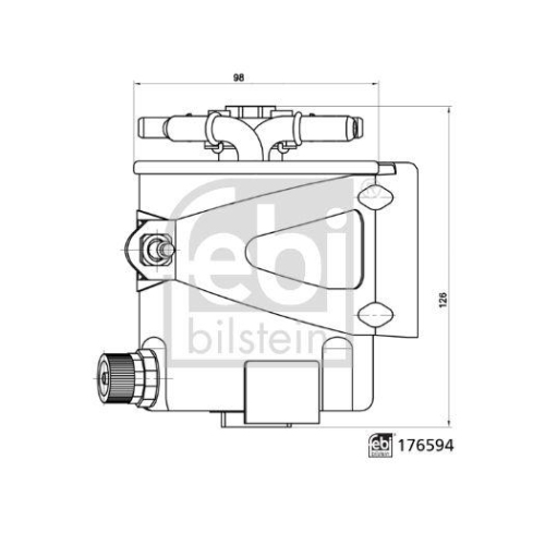 Kraftstofffilter FEBI BILSTEIN 176594 für RENAULT DACIA