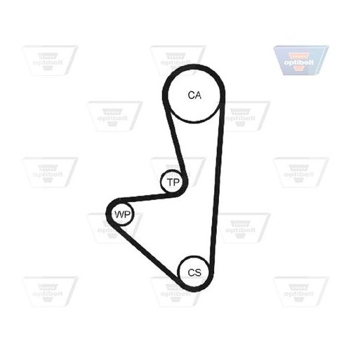 Wasserpumpe + Zahnriemensatz OPTIBELT KT 1013 W1 Optibelt-WAPU-KIT